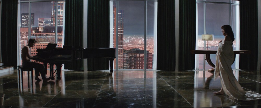 No Merchandising. Editorial Use Only. No Book Cover Usage Mandatory Credit: Photo by REX (4106372a) Jamie Dornan, Dakota Johnson 'Fifty Shades Of Grey' Film - 2014